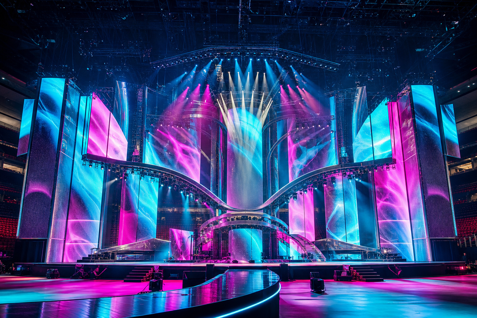 Original large-scale concert touring stage concept