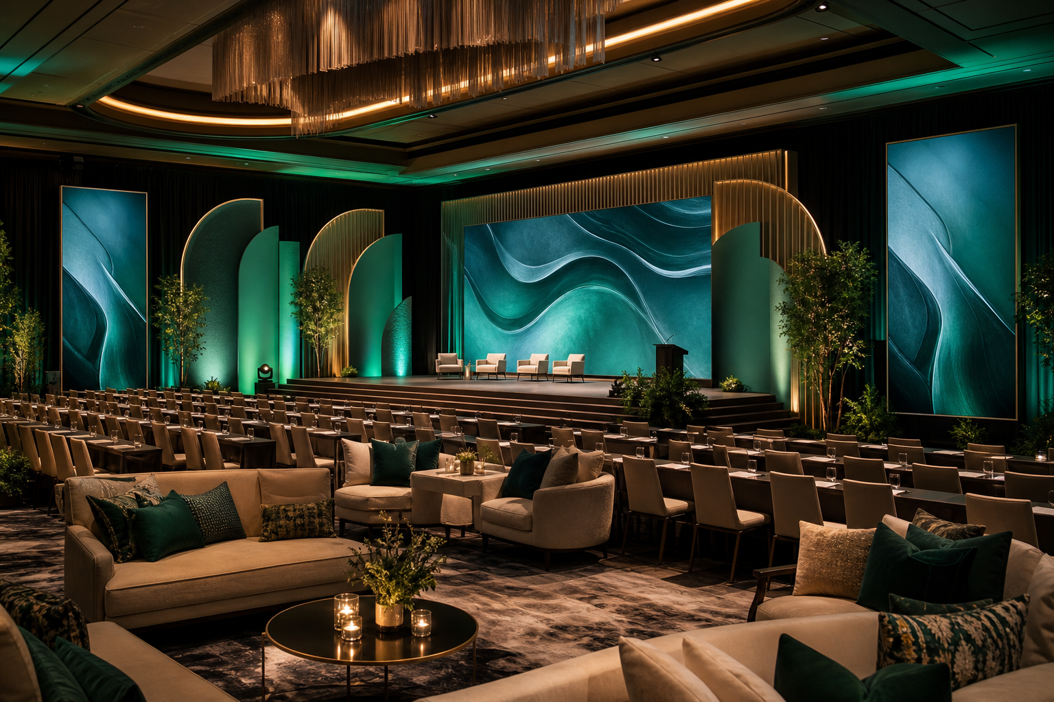 Original luxury corporate event environment concept