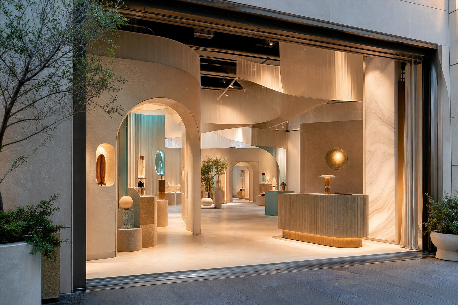 Original premium retail pop-up environment concept